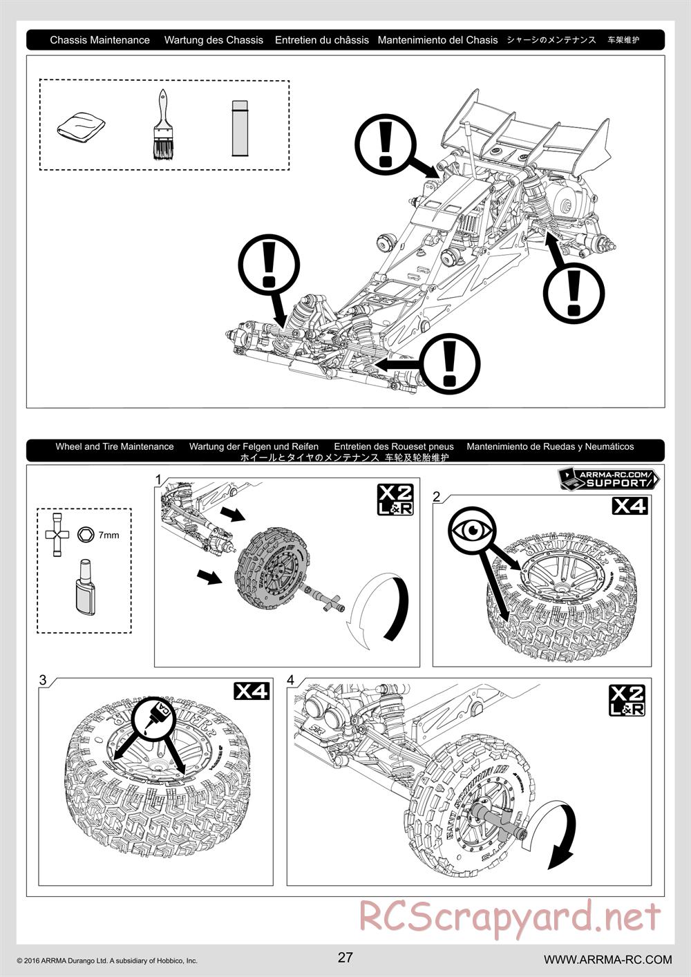 ARRMA - Granite BLX (2016) - Manual - Page 27