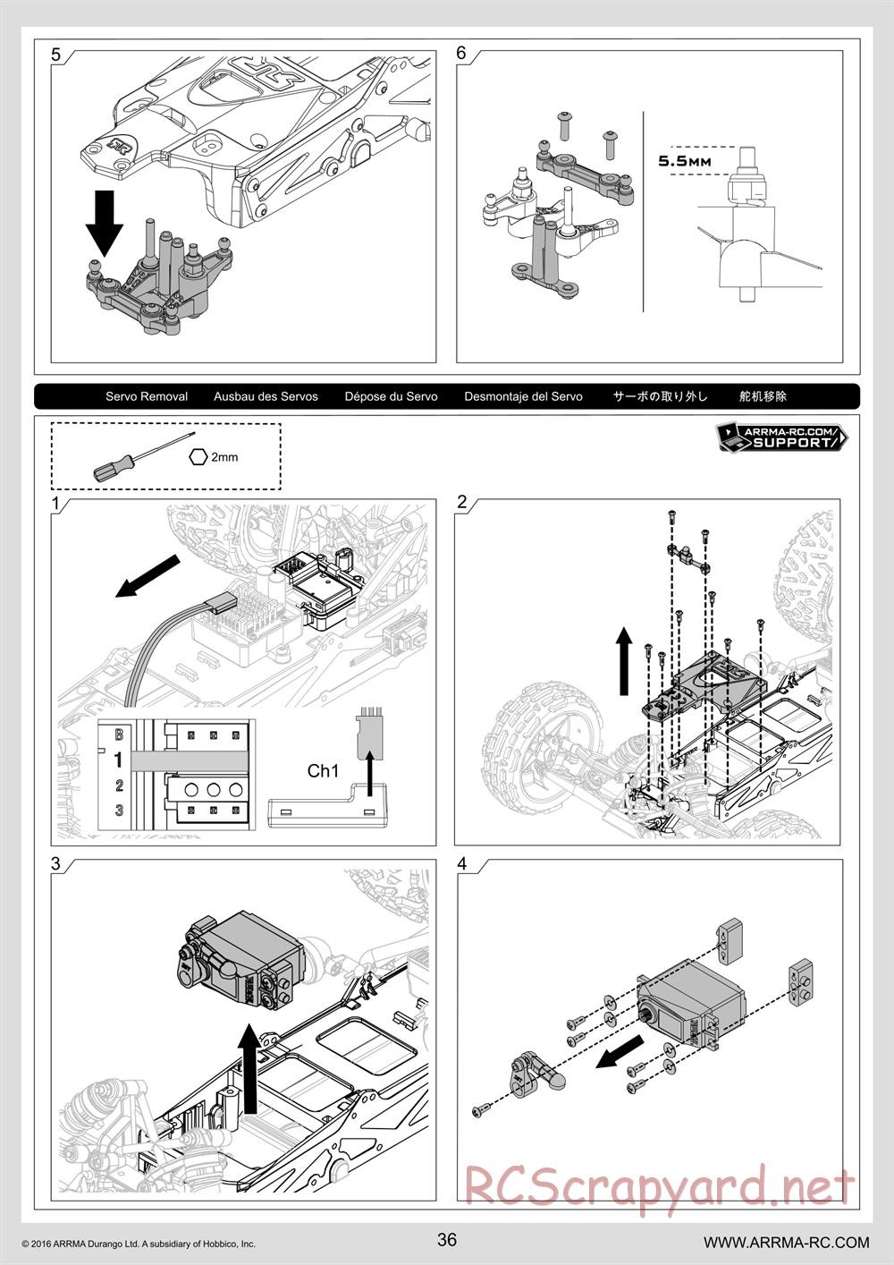 ARRMA - Granite BLX (2016) - Manual - Page 36