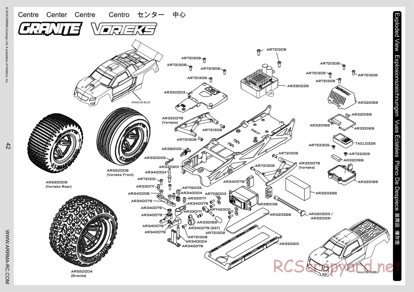 ARRMA - Granite BLX (2016) - Manual - Page 42