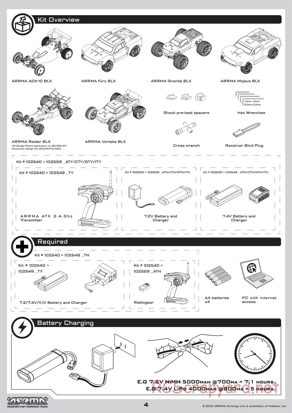 ARRMA - Raider BLX (2013) - Manual - Page 4