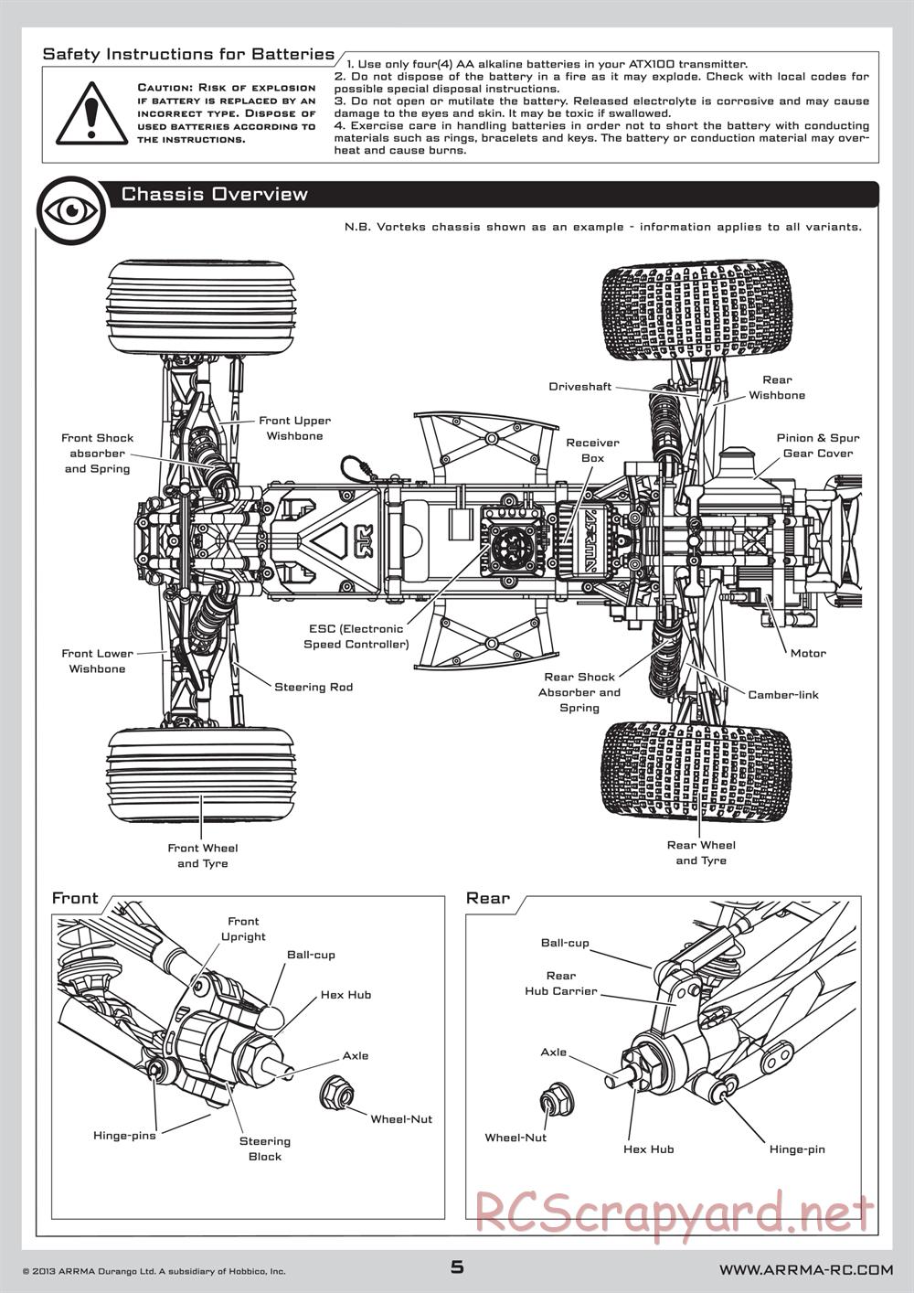 ARRMA - Mojave BLX (2013) - Manual - Page 5