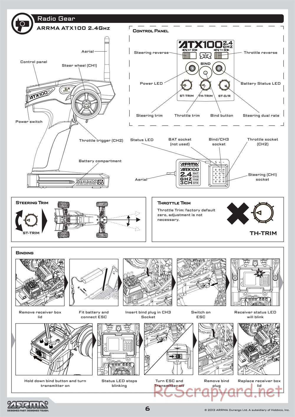 ARRMA - Mojave BLX (2013) - Manual - Page 6