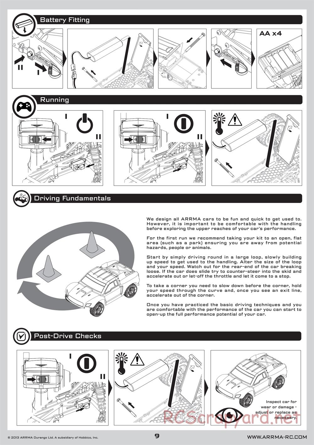 ARRMA - Granite BLX (2013) - Manual - Page 9