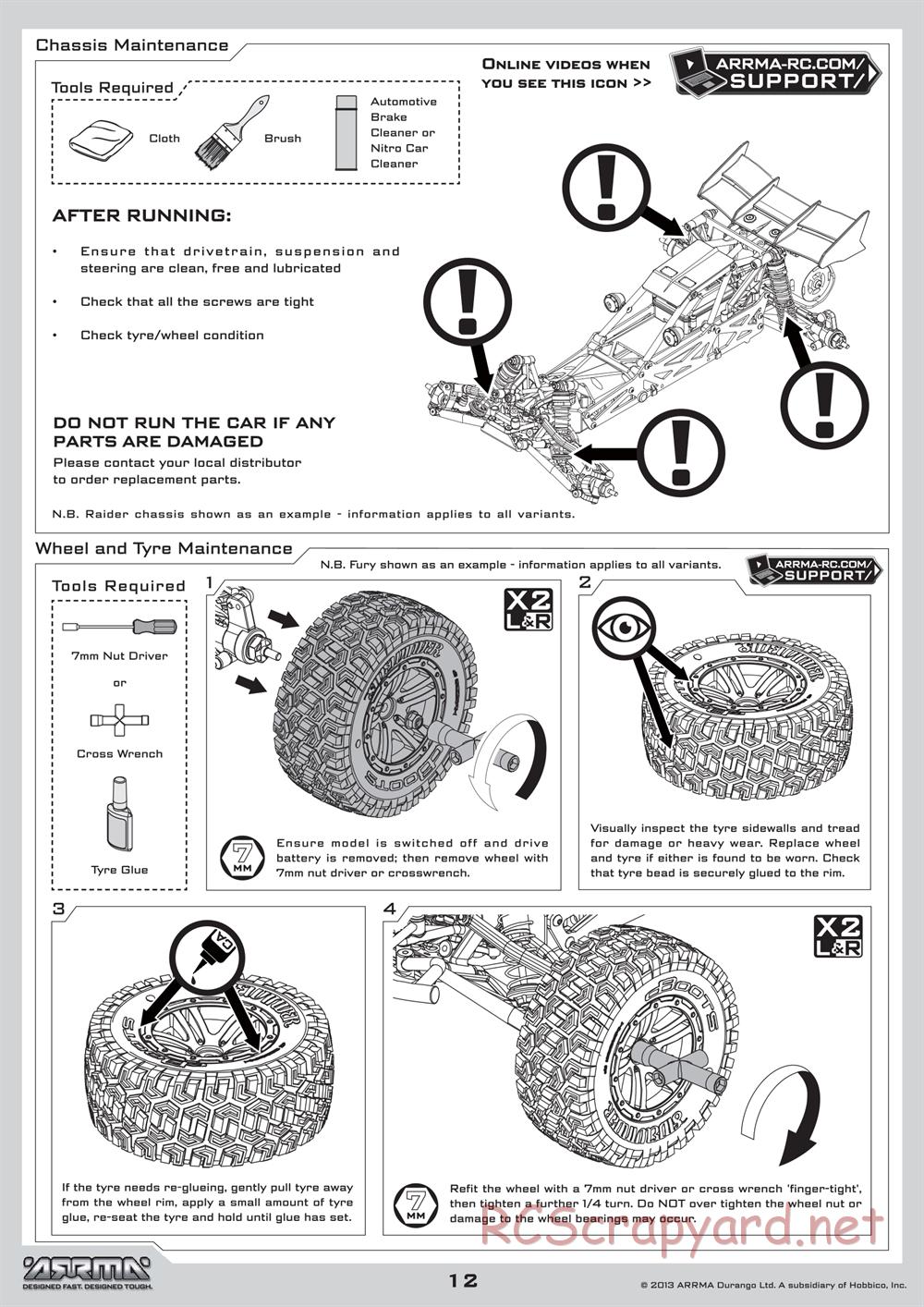 ARRMA - Granite BLX (2013) - Manual - Page 12