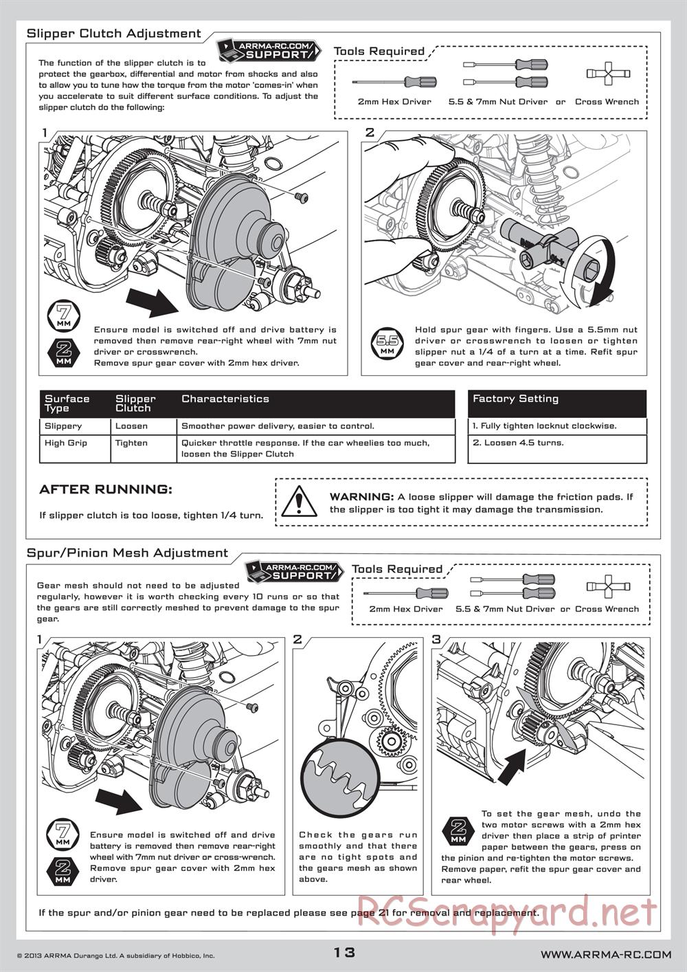 ARRMA - Mojave BLX (2013) - Manual - Page 13