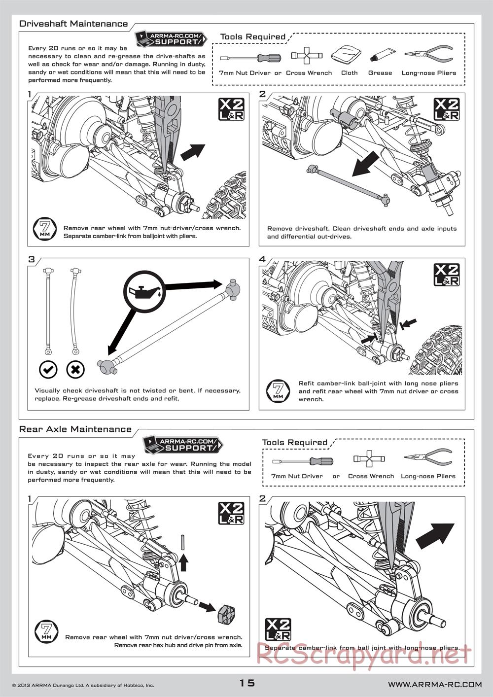 ARRMA - ADX-10 BLX (2013) - Manual - Page 15