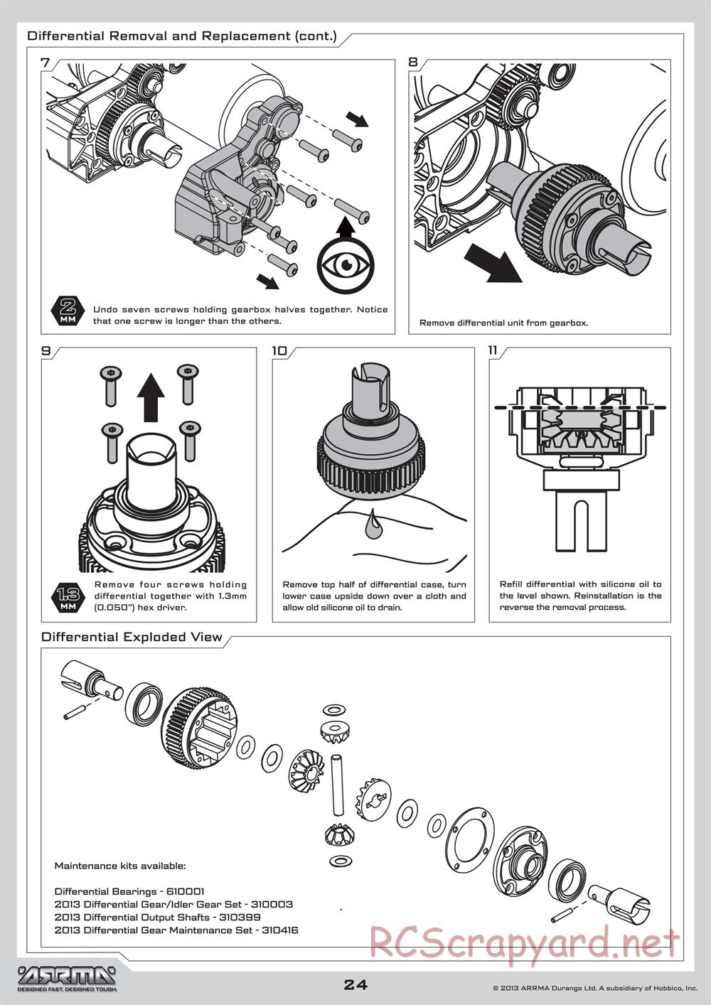 ARRMA - Mojave BLX (2013) - Manual - Page 24