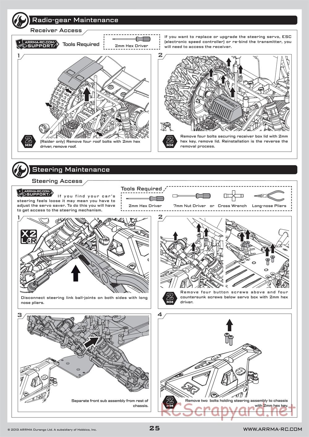 ARRMA - Raider BLX (2013) - Manual - Page 25