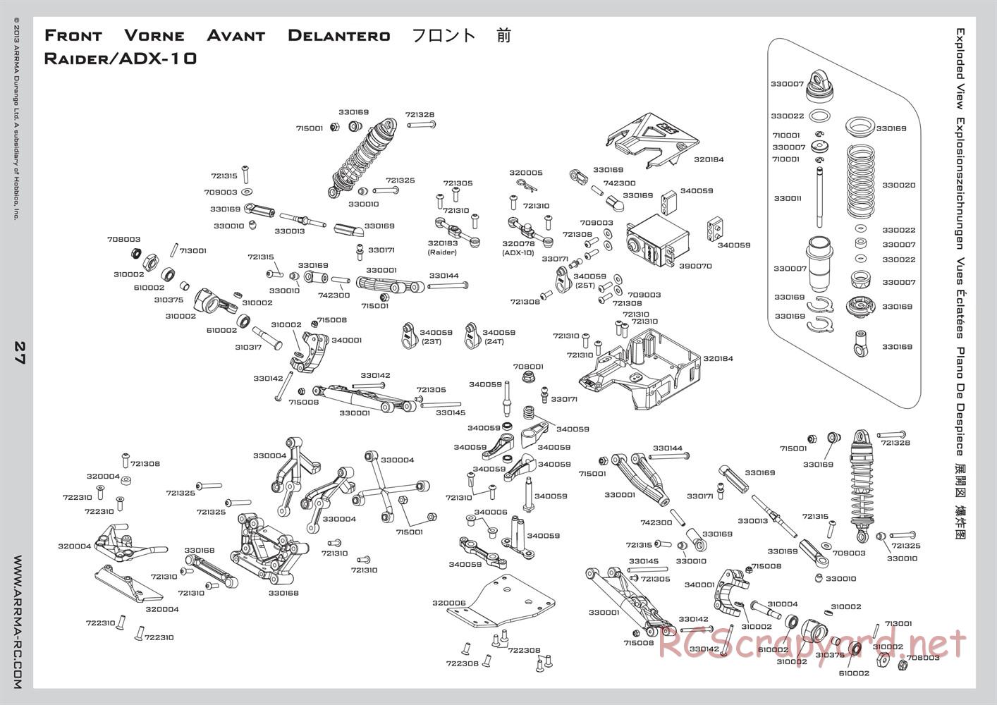 ARRMA - Raider BLX (2013) - Manual - Page 27