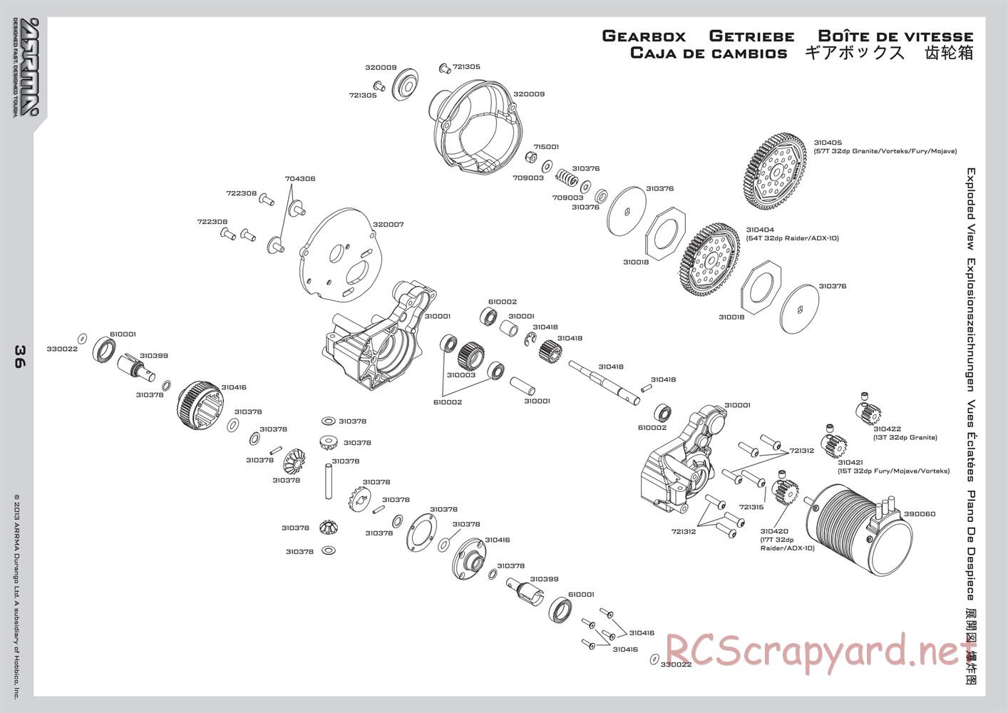 ARRMA - ADX-10 BLX (2013) - Manual - Page 36