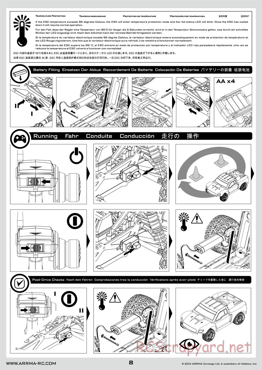 ARRMA - Granite BLX (2014) - Manual - Page 8