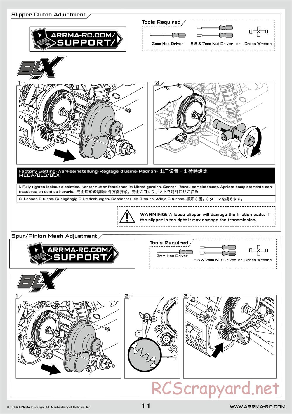 ARRMA - Granite BLX (2014) - Manual - Page 11