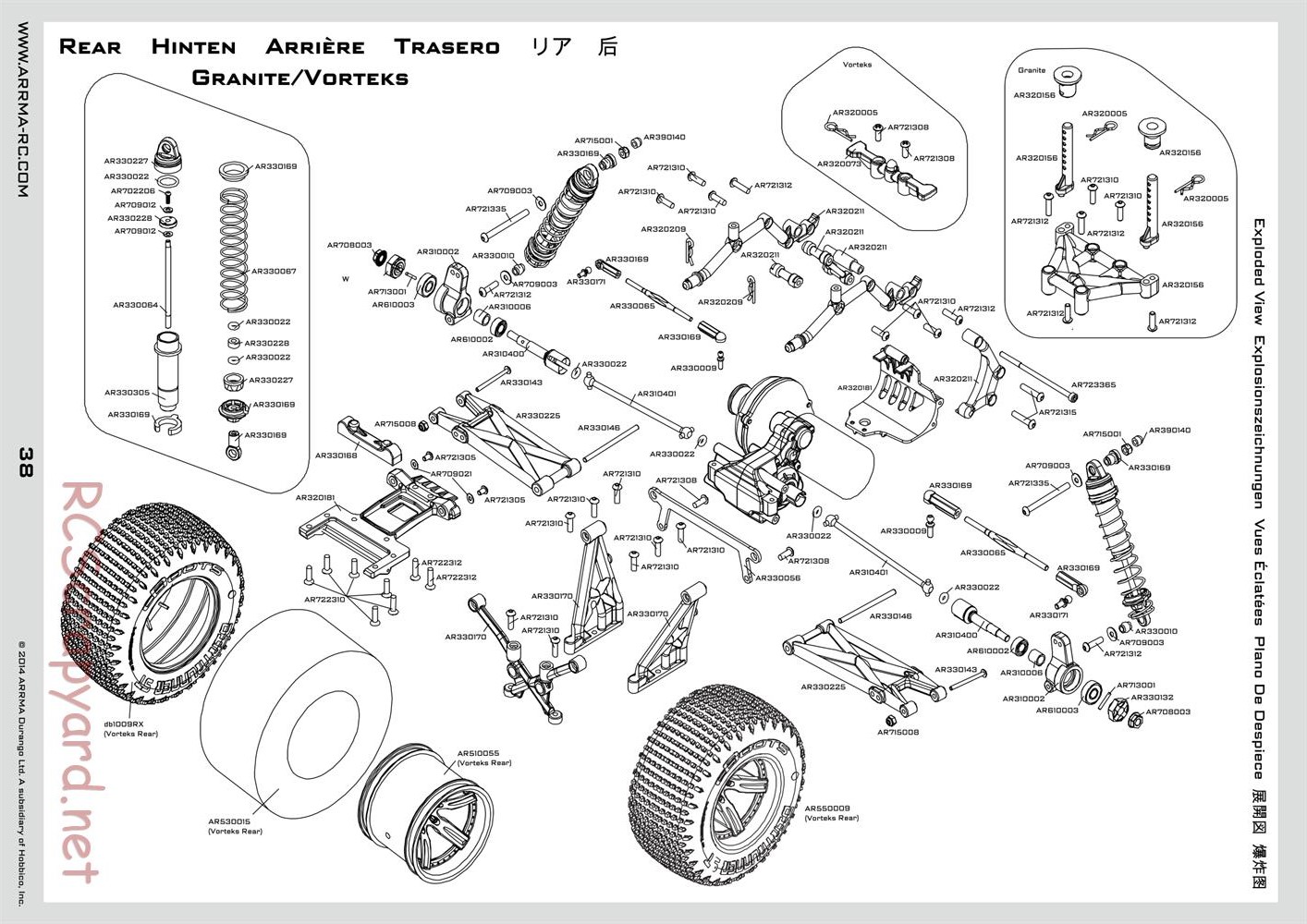 ARRMA - Granite BLX (2014) - Manual - Page 38