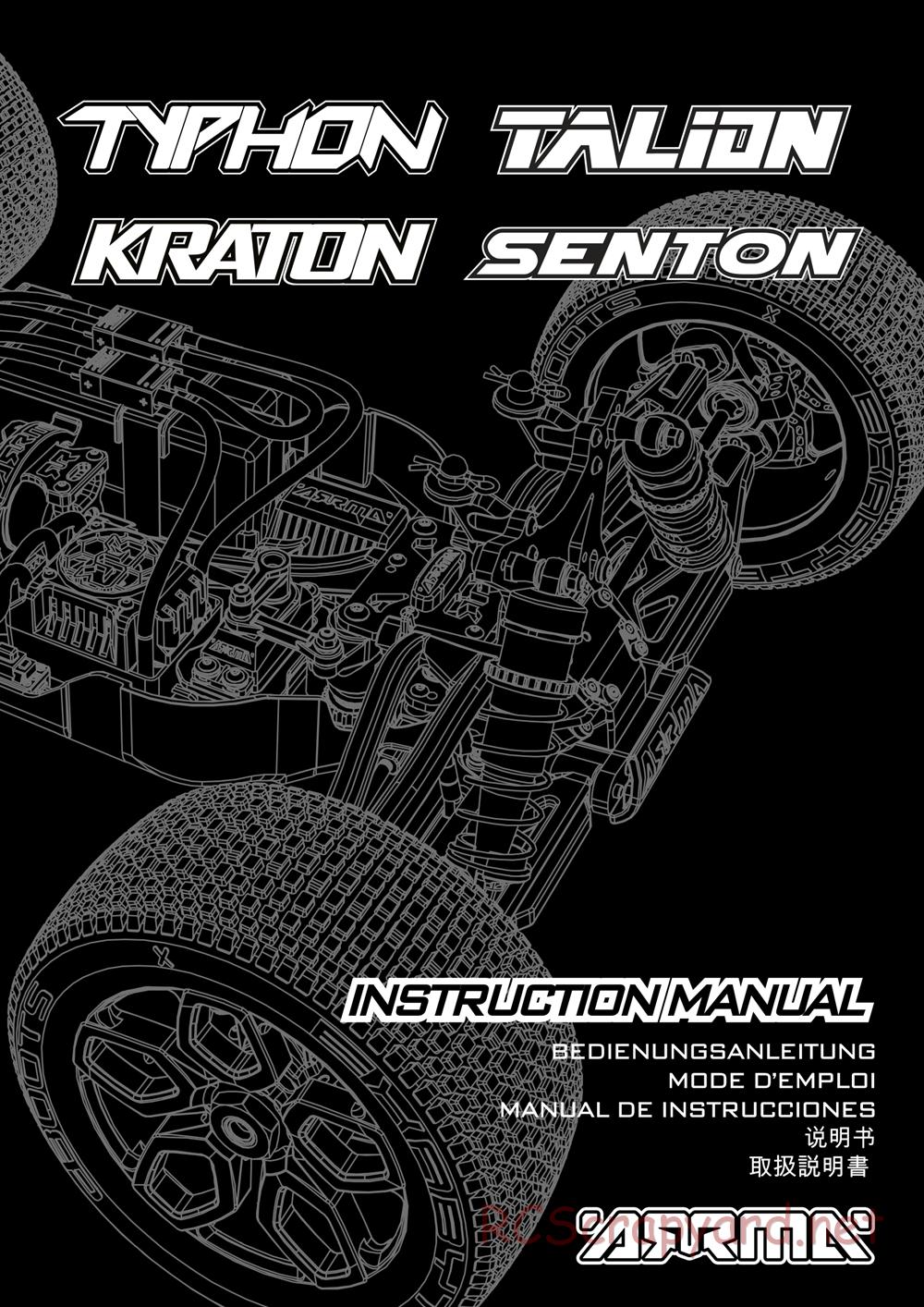 ARRMA - Senton 6S BLX (2016) - Manual - Page 1