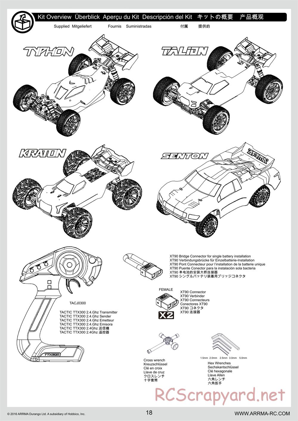 ARRMA - Senton 6S BLX (2016) - Manual - Page 18