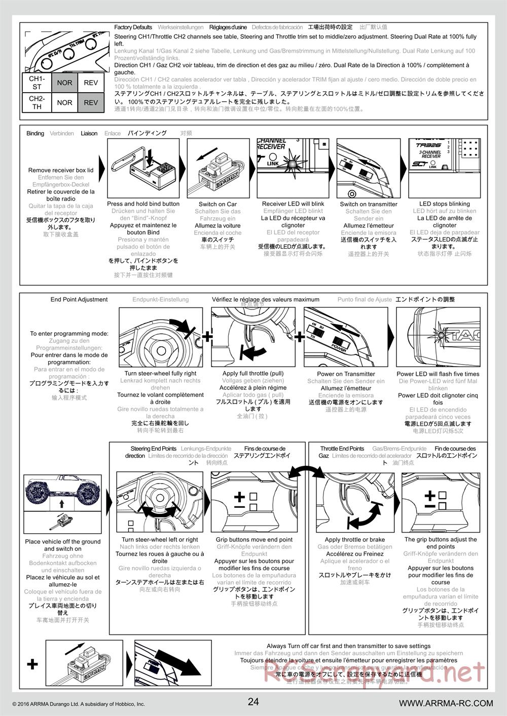 ARRMA - Senton 6S BLX (2016) - Manual - Page 24