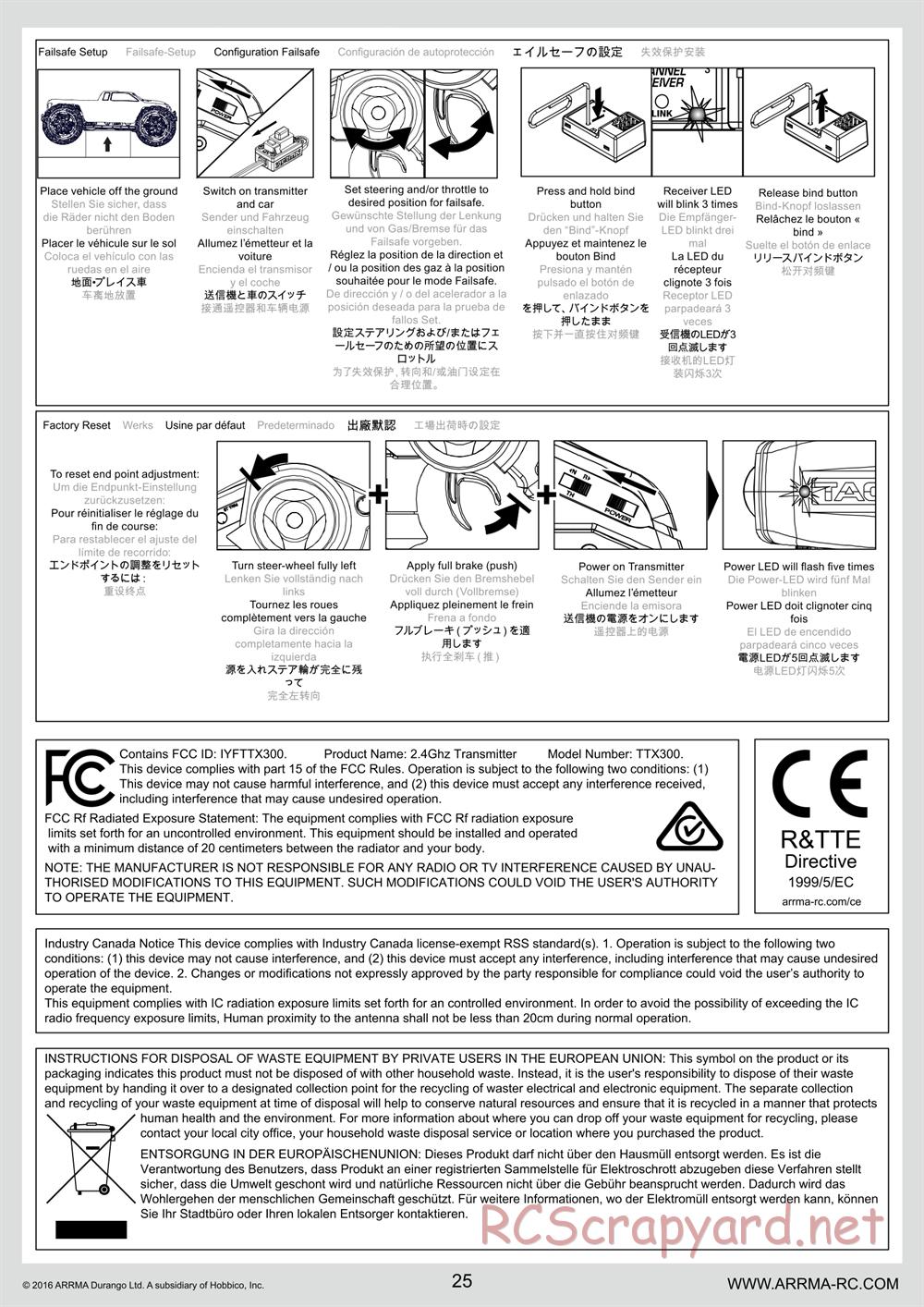 ARRMA - Senton 6S BLX (2016) - Manual - Page 25