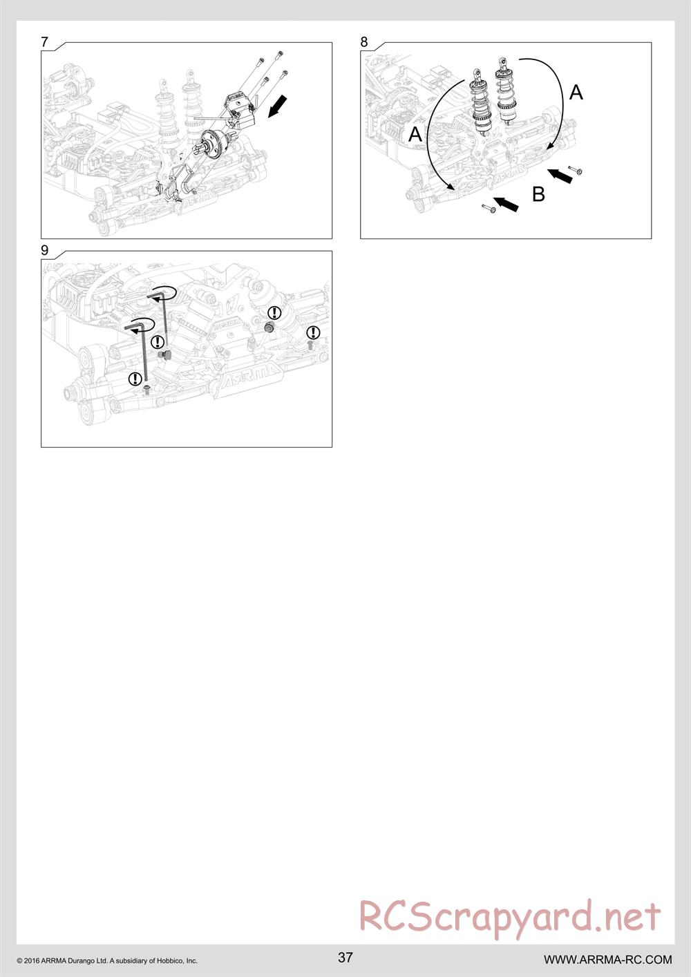 ARRMA - Senton 6S BLX (2016) - Manual - Page 37