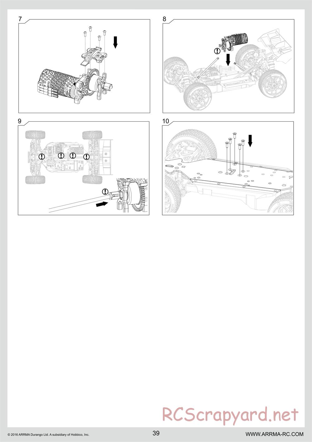 ARRMA - Senton 6S BLX (2016) - Manual - Page 39