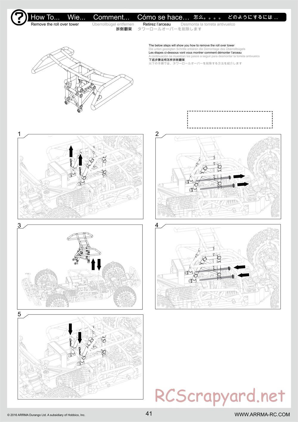 ARRMA - Senton 6S BLX (2016) - Manual - Page 41