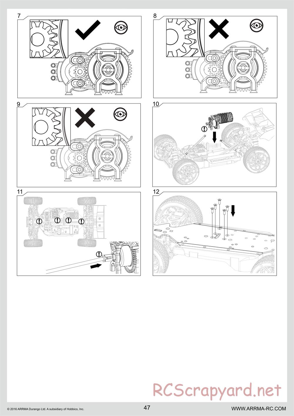 ARRMA - Senton 6S BLX (2016) - Manual - Page 47