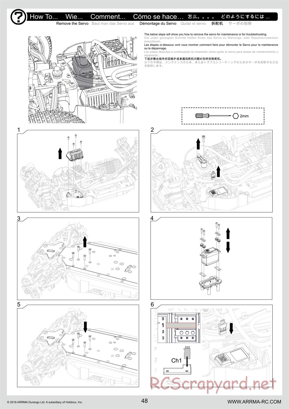 ARRMA - Senton 6S BLX (2016) - Manual - Page 48