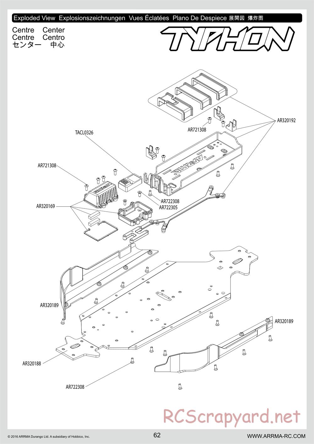 ARRMA - Senton 6S BLX (2016) - Manual - Page 62