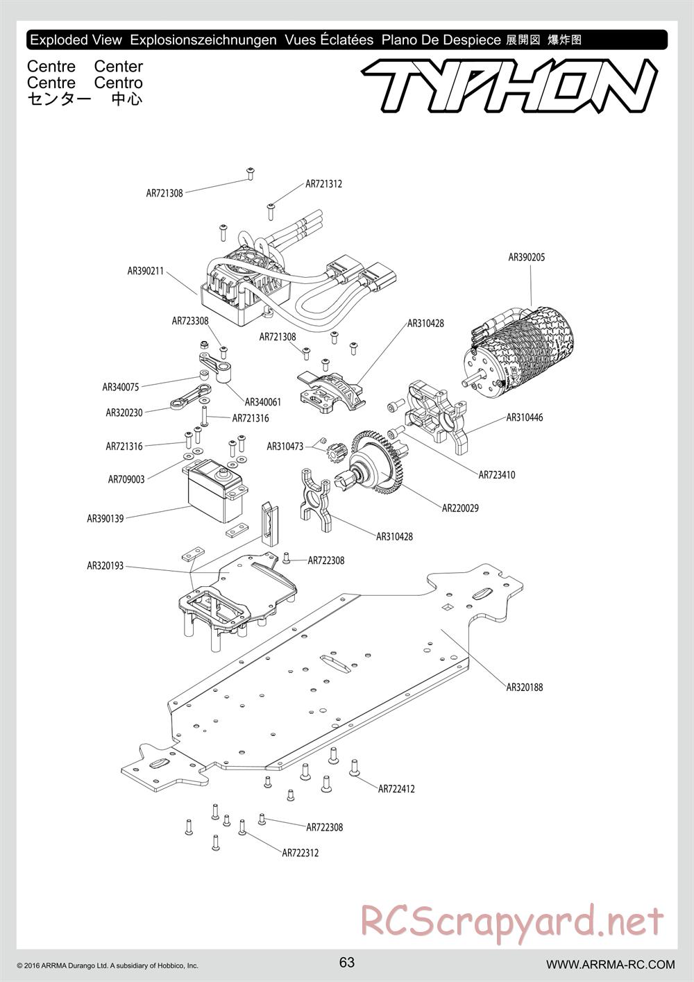 ARRMA - Senton 6S BLX (2016) - Manual - Page 63