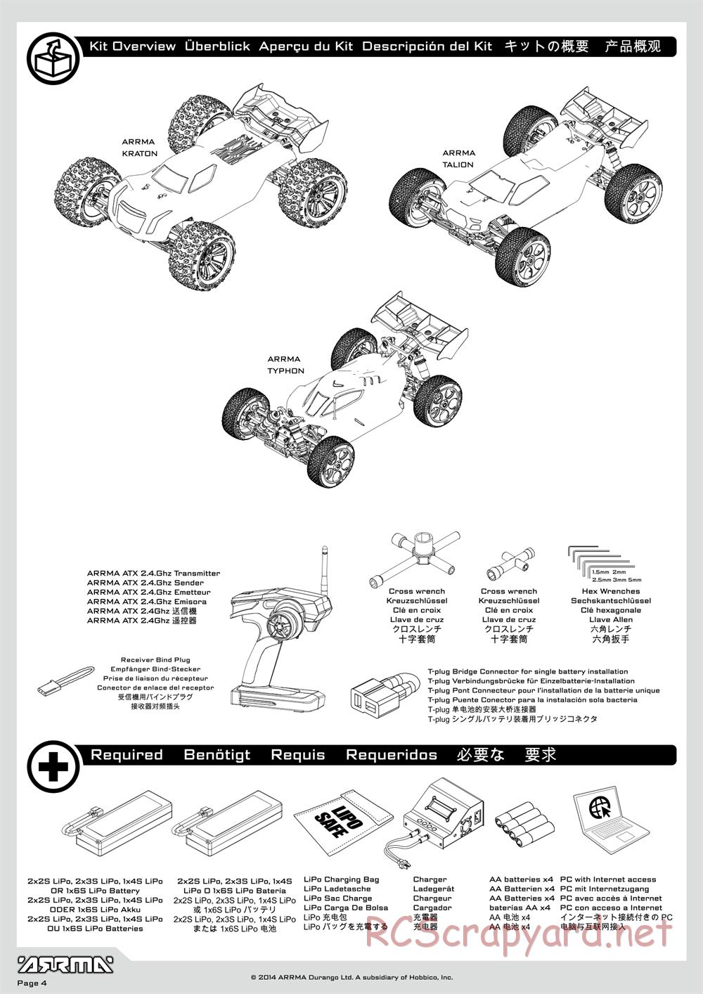 ARRMA - Typhon 6S BLX (2014) - Manual - Page 4