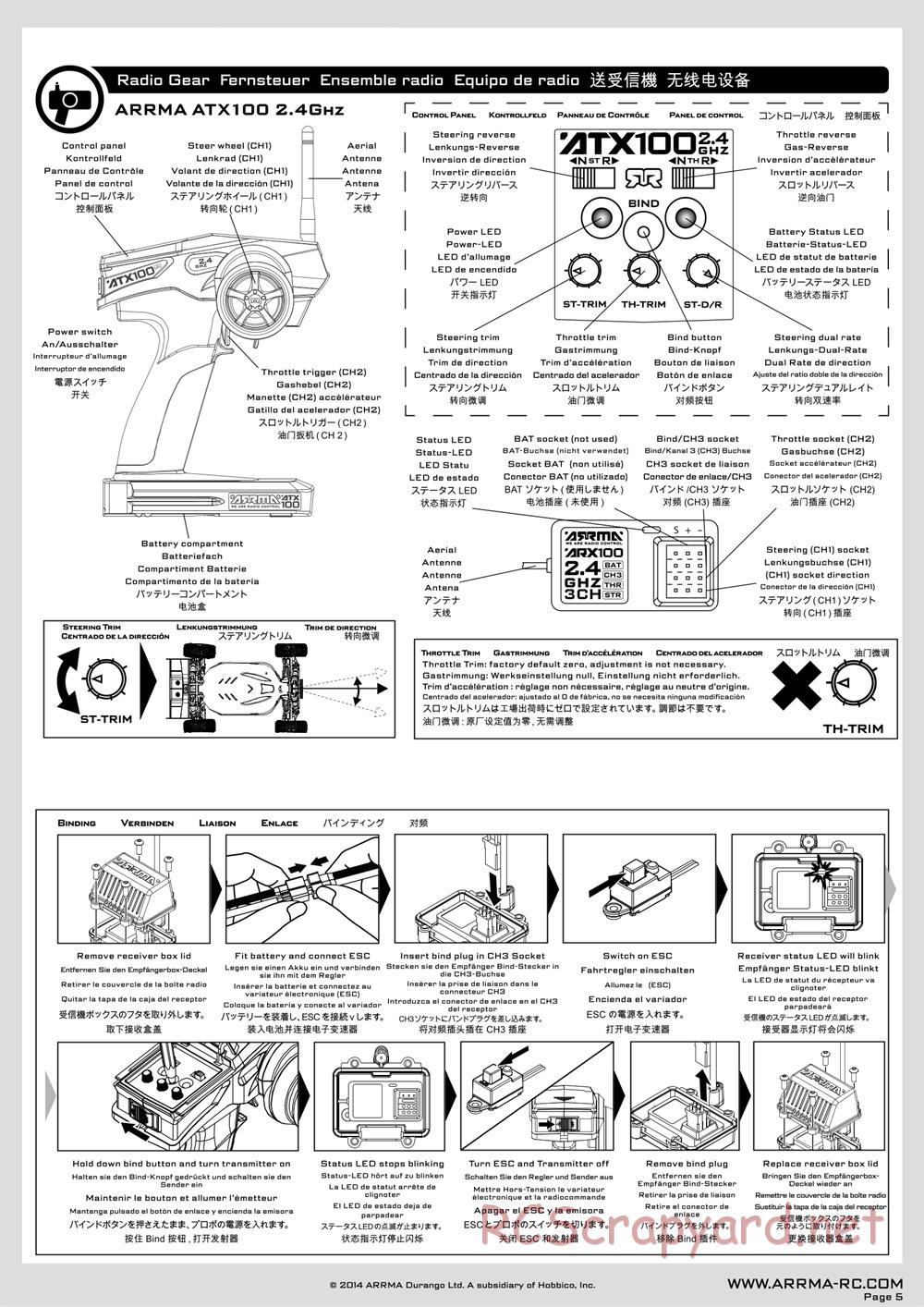 ARRMA - Typhon 6S BLX (2014) - Manual - Page 5