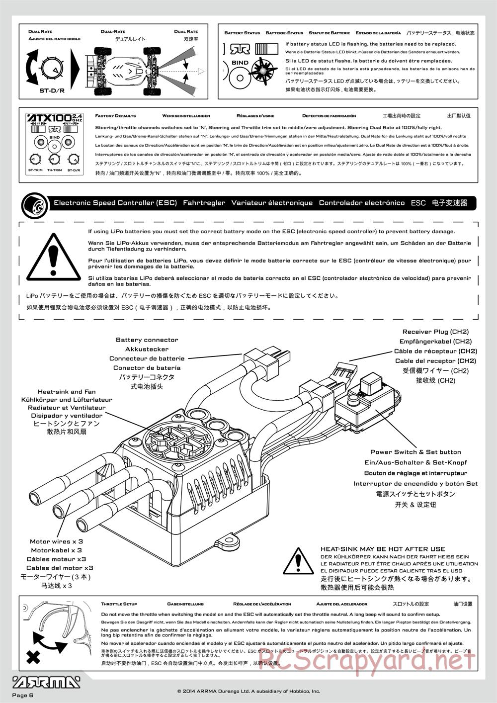 ARRMA - Typhon 6S BLX (2014) - Manual - Page 6