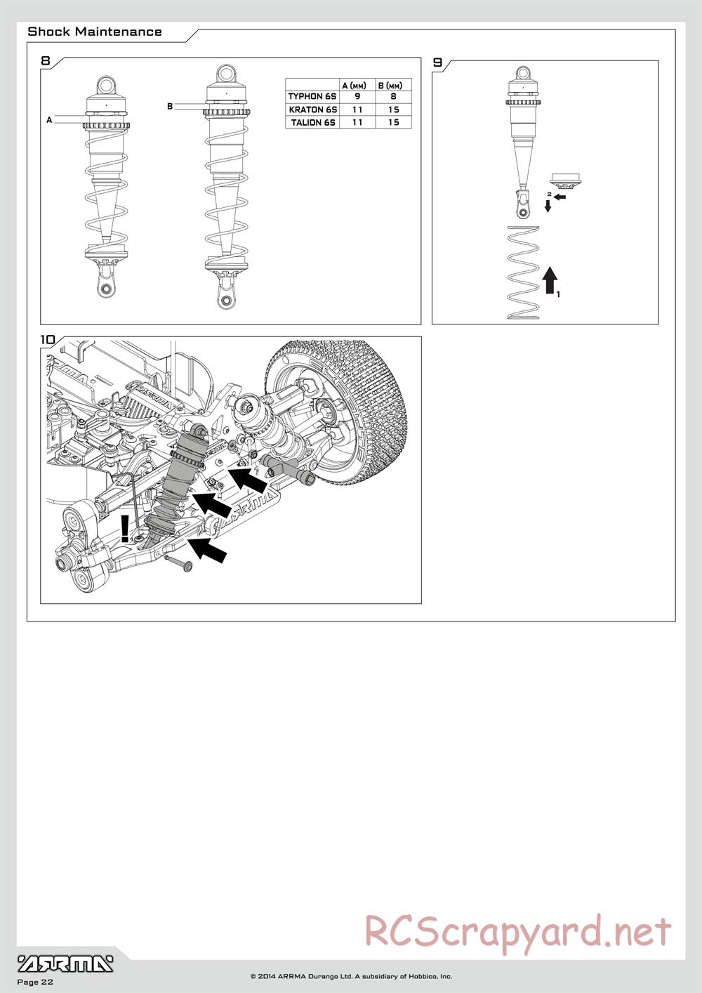 ARRMA - Typhon 6S BLX (2014) - Manual - Page 22