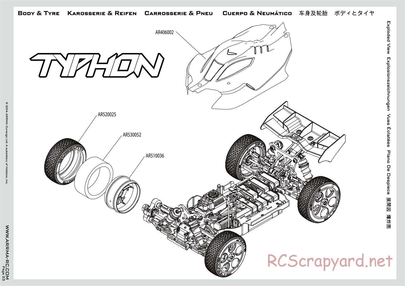 ARRMA - Typhon 6S BLX (2014) - Manual - Page 23