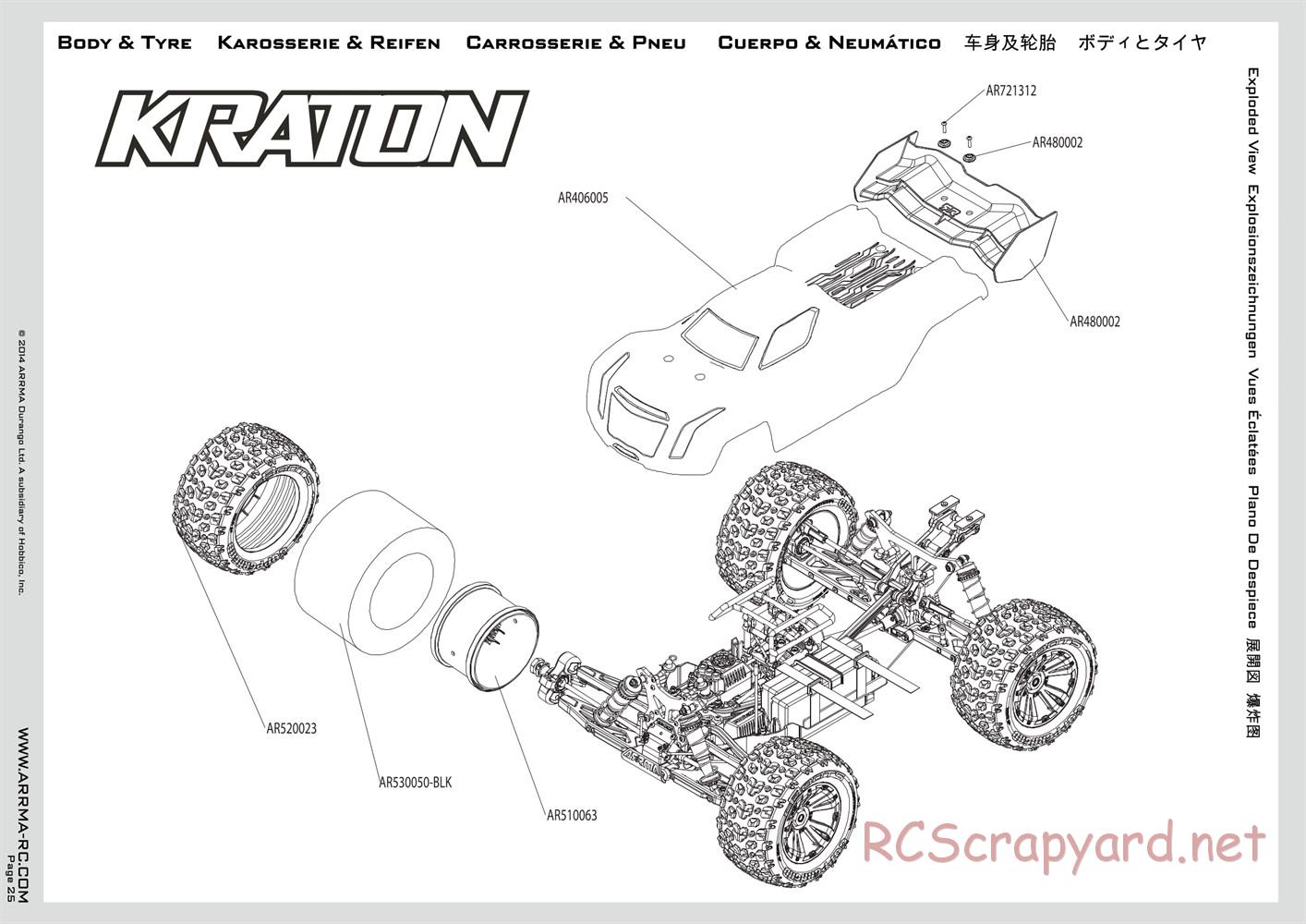 ARRMA - Typhon 6S BLX (2014) - Manual - Page 25