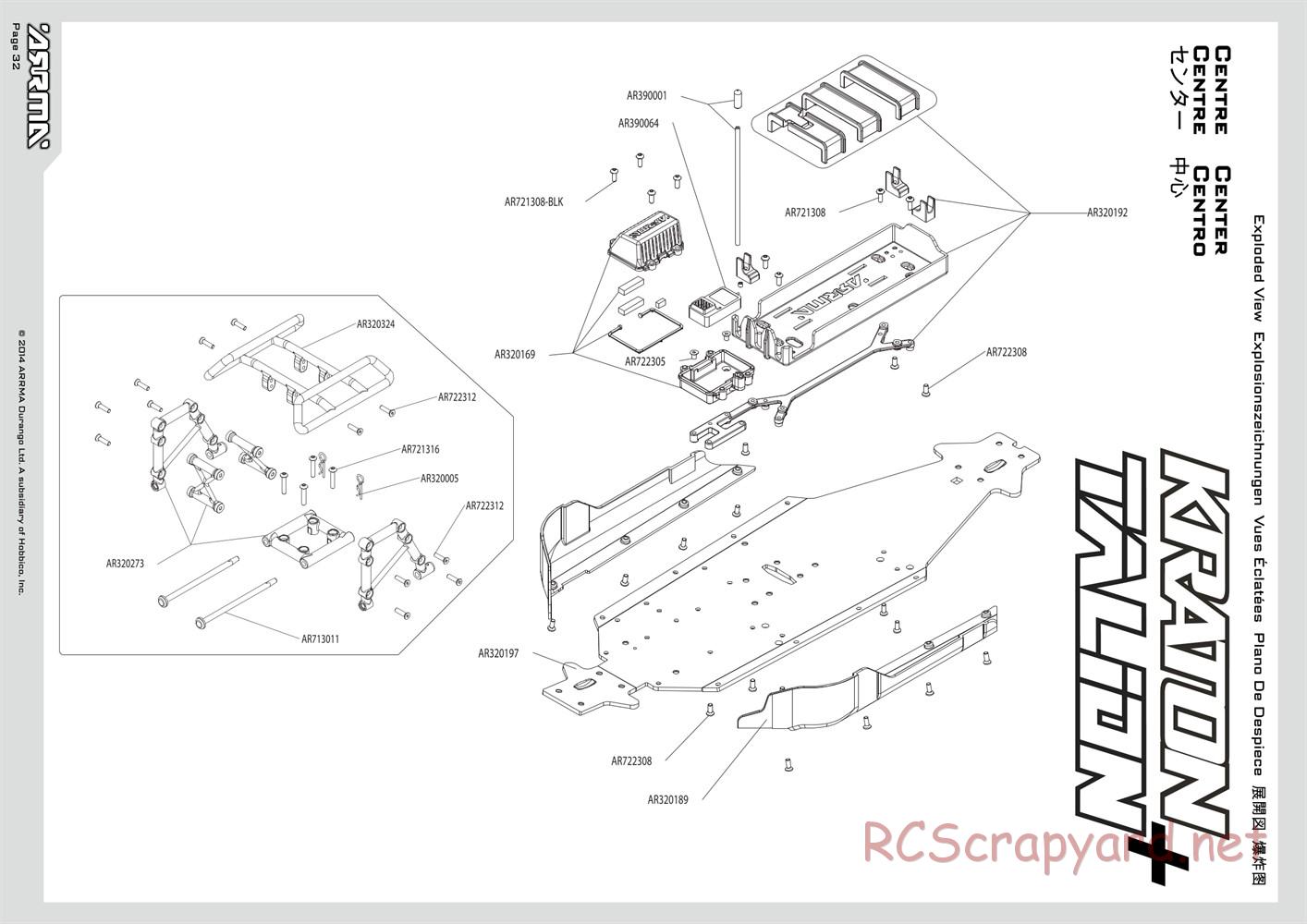 ARRMA - Typhon 6S BLX (2014) - Manual - Page 32