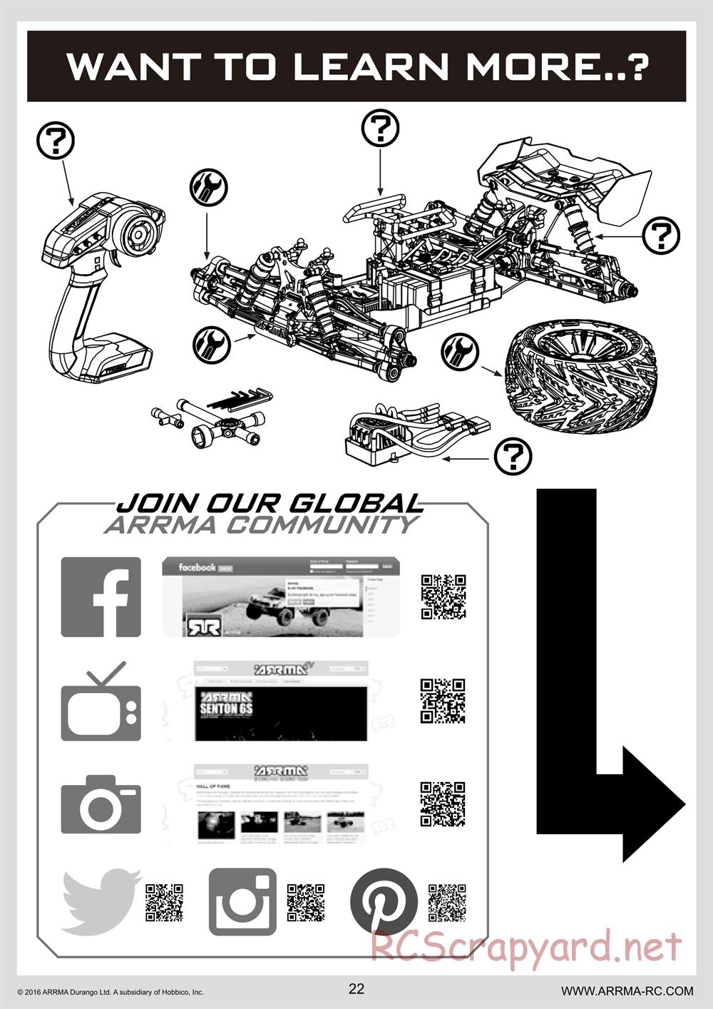 ARRMA - Typhon 6S BLX (2016) - Manual - Page 22