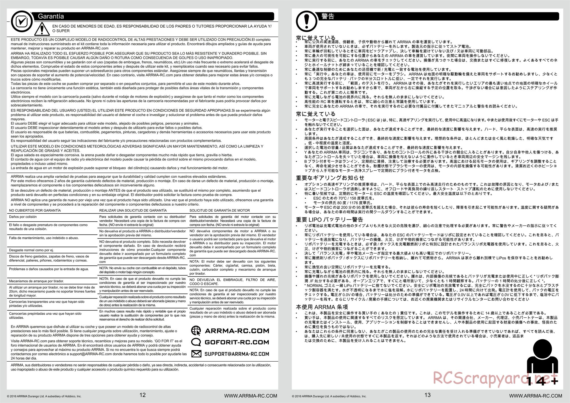 ARRMA - Fazon 6S BLX - Manual - Page 7