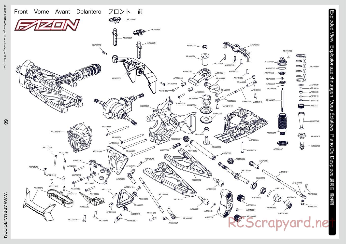 ARRMA - Fazon 6S BLX - Manual - Page 35