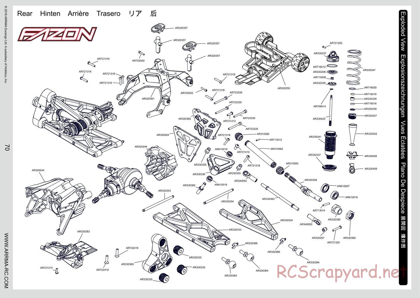 ARRMA - Fazon 6S BLX - Manual - Page 37