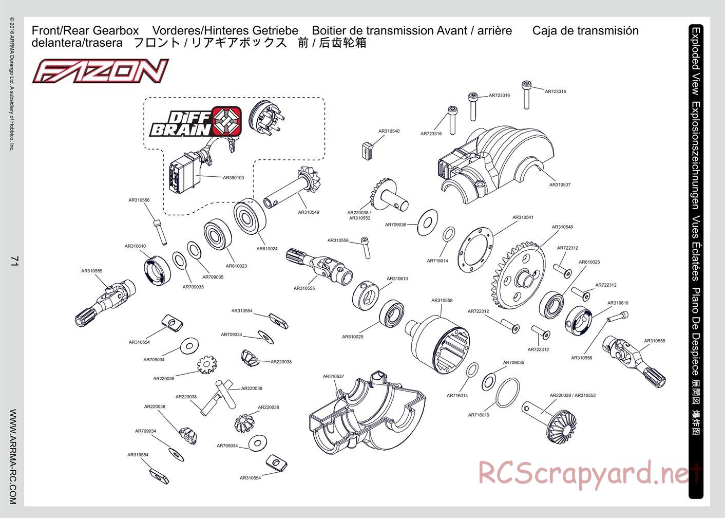 ARRMA - Fazon 6S BLX - Manual - Page 38