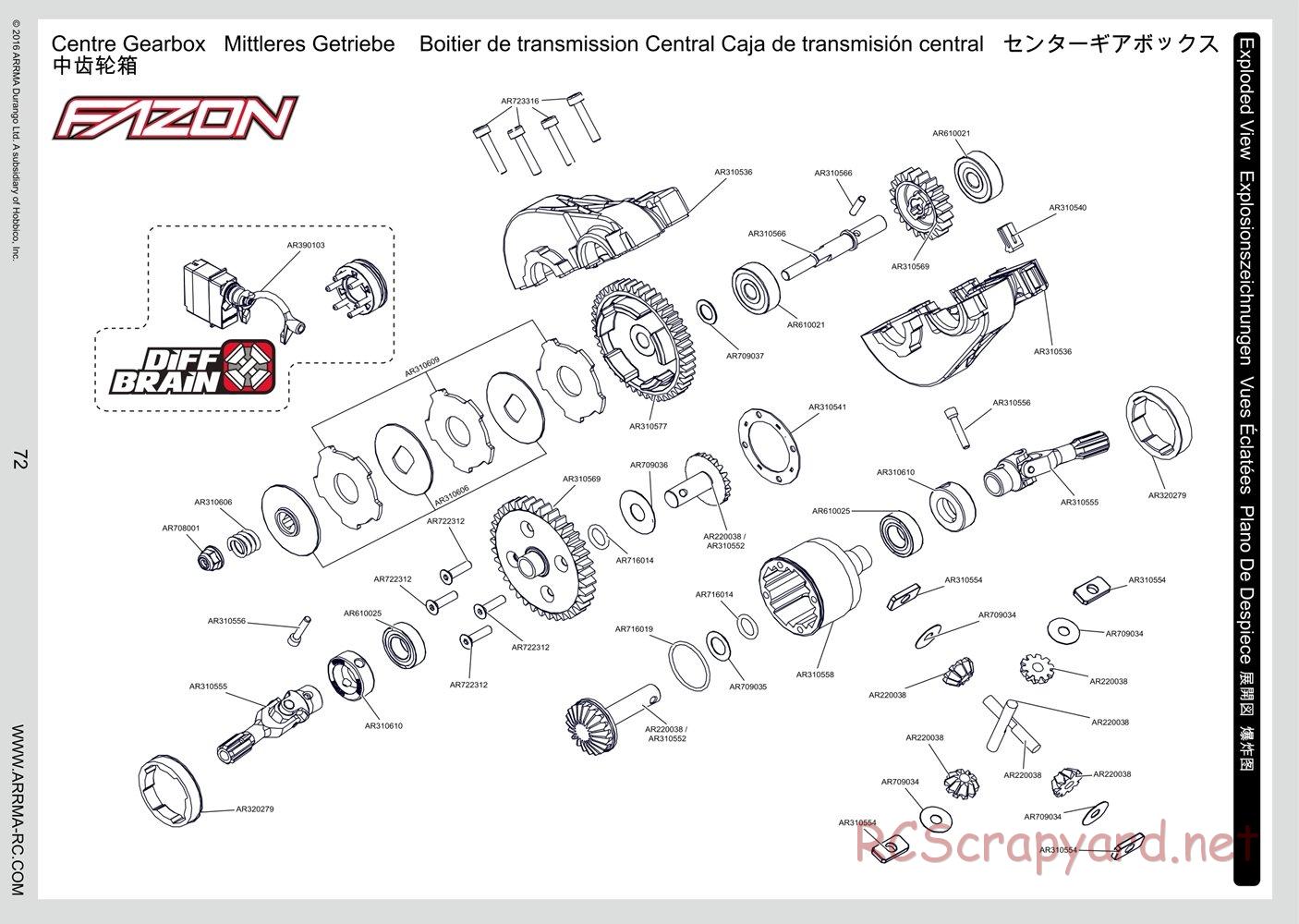 ARRMA - Fazon 6S BLX - Manual - Page 39