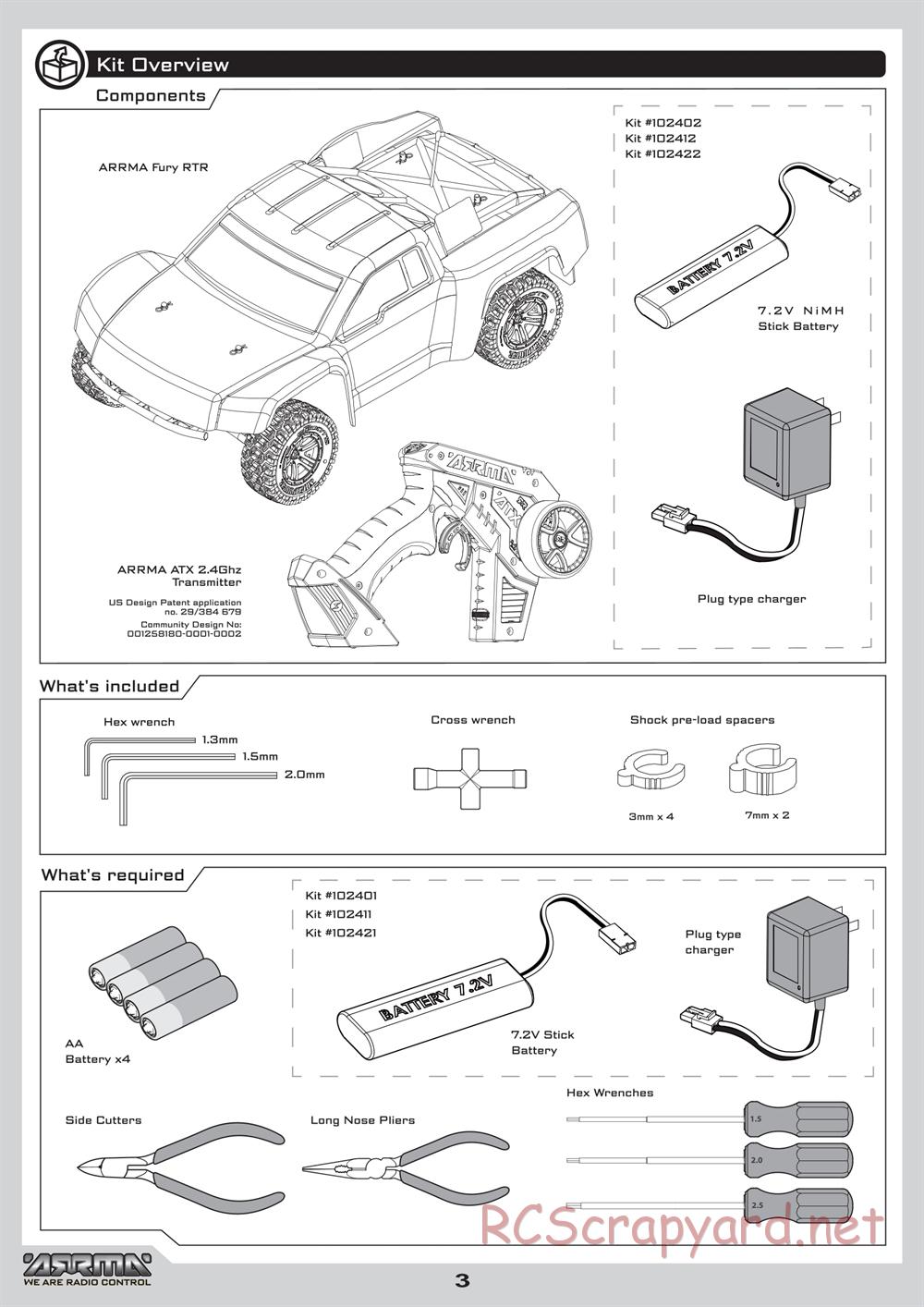 ARRMA - Fury (2010) - Manual - Page 3