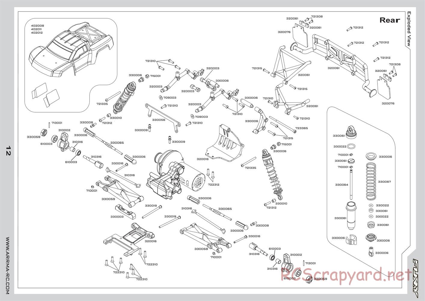 ARRMA - Fury (2010) - Manual - Page 12