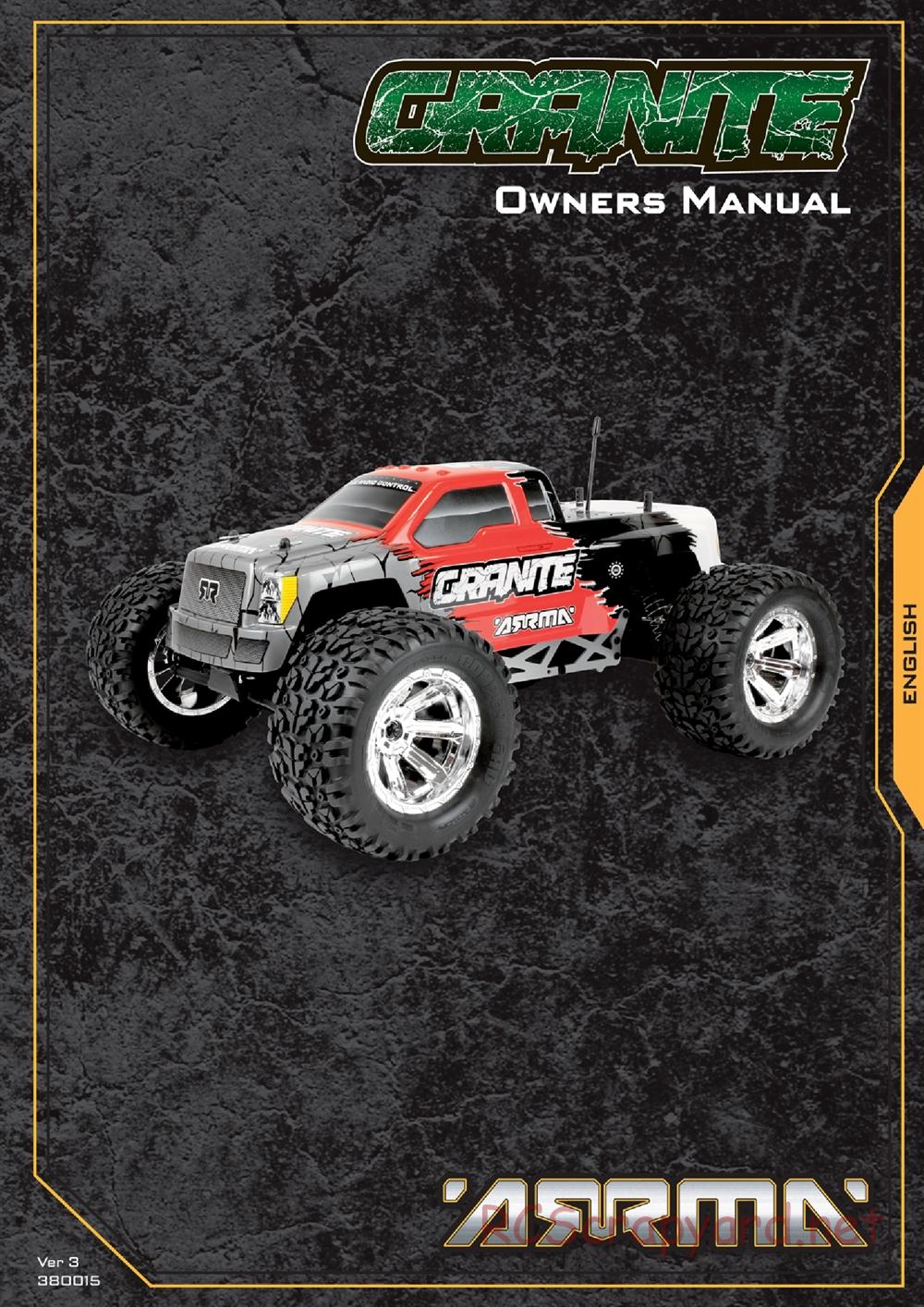 ARRMA - Granite (2011) - Manual - Page 1