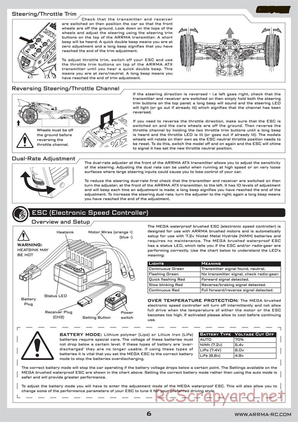 ARRMA - Granite (2011) - Manual - Page 6