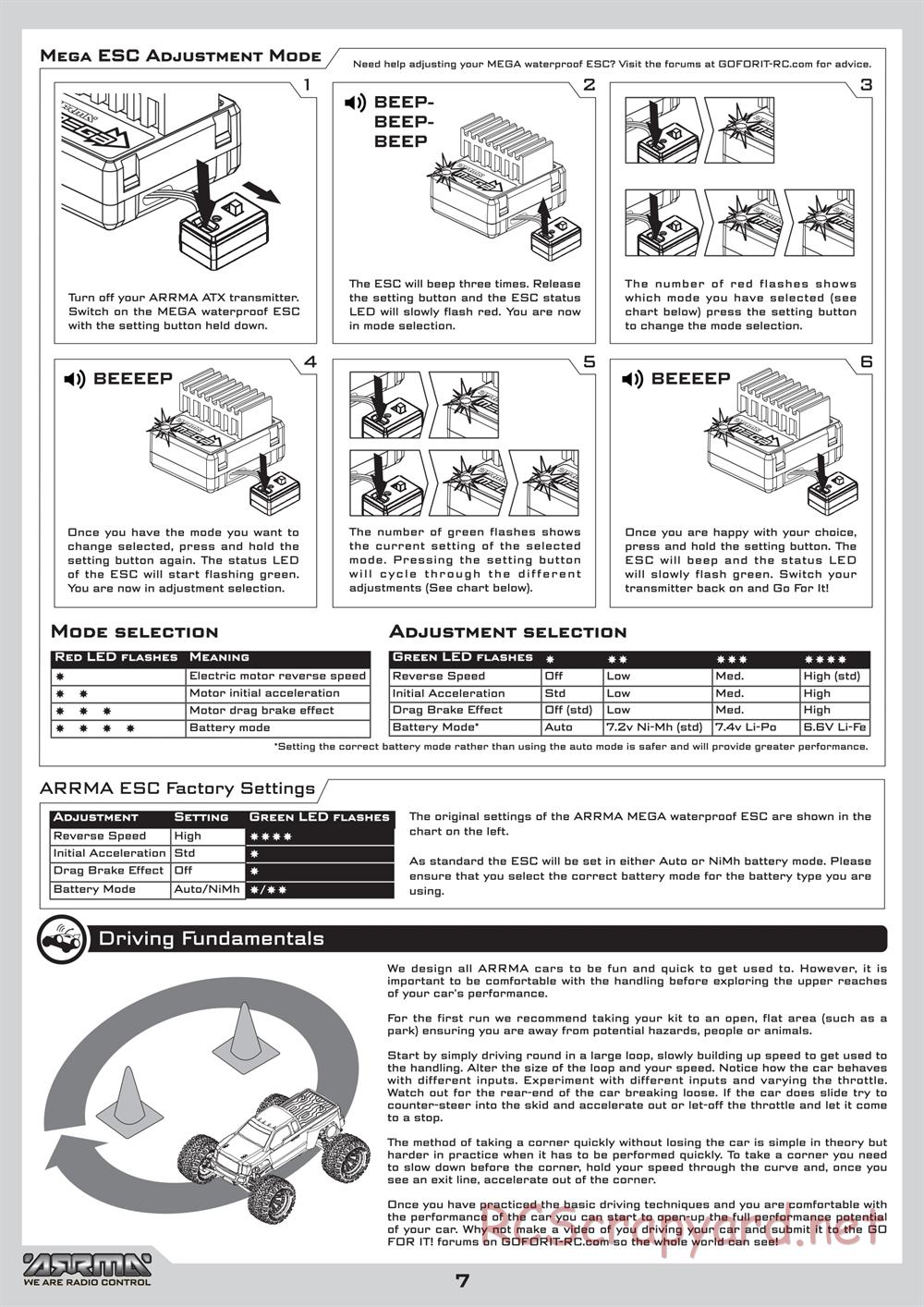 ARRMA - Granite (2011) - Manual - Page 7