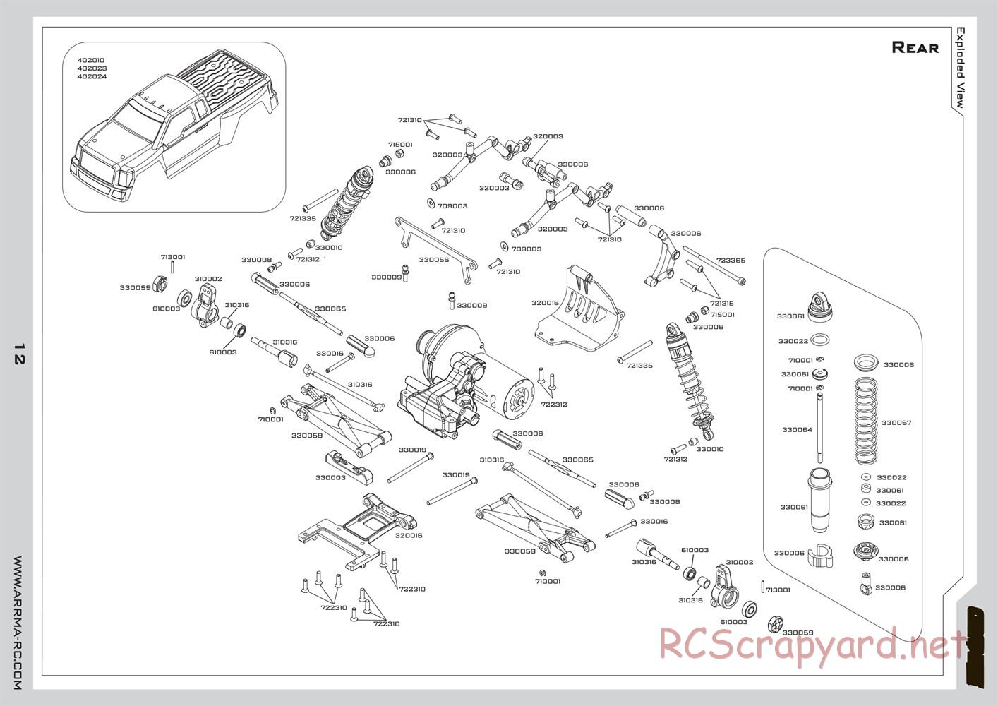 ARRMA - Granite (2011) - Manual - Page 12