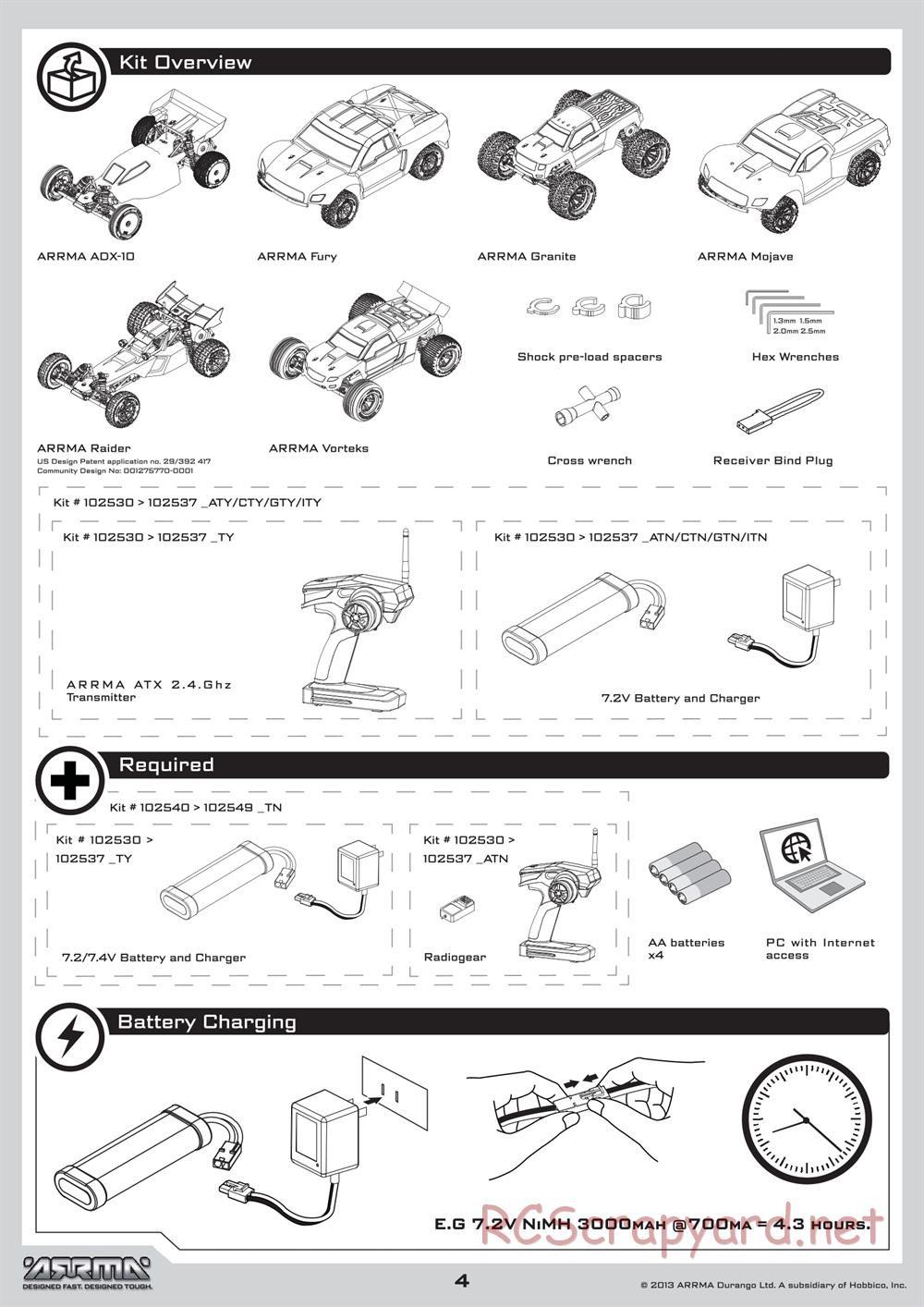 ARRMA - Vorteks Mega (2013) - Manual - Page 4