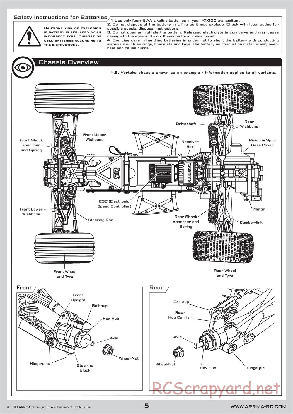 ARRMA - Raider Mega (2013) - Manual - Page 5