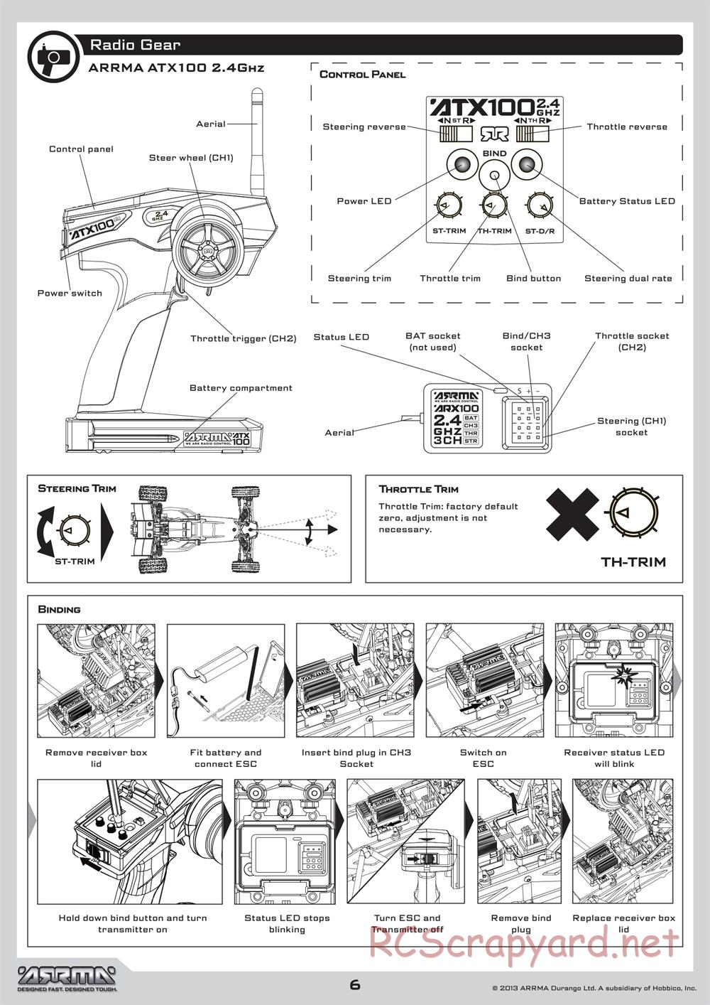 ARRMA - Vorteks Mega (2013) - Manual - Page 6